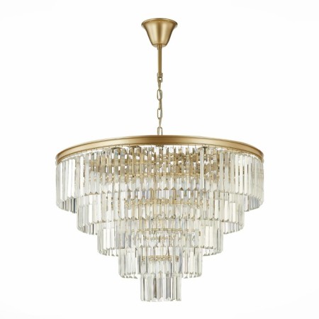 Suspended chandelier ST LUCE. SL1624.203.15. Ercolano. 15x40 watts, E14, 80x80x56 cm, Shampan-1