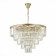 Suspended chandelier ST LUCE. SL1624.203.15. Ercolano. 15x40 watts, E14, 80x80x56 cm, Shampan