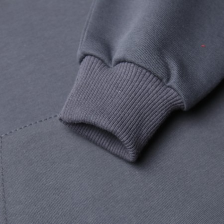The kit for children (sweatshirt, trousers) was launched, dark gray color, height 110 cm-2