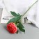 Artificial flowers "Pijon peony" d- 8 cm 45 cm, pink red