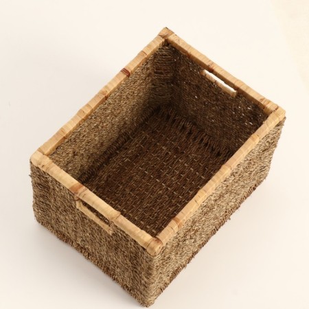 Wicker basket, 50x40x33 cm, seaweed-4