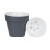Plastic pot with the “Proteus” tab, the color of the anthracite