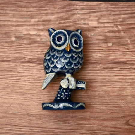 Souvenir "Owl on a branch" tree 13 cm-2