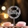Topper "Happy Birthday", circle, silver color