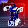 The inertial “policeman” robot is transformed automatically in a collision