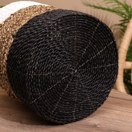 Wicker basket with a lid 27x27x35 cm-6