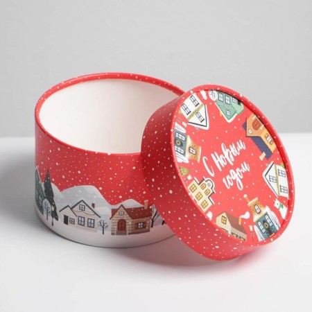 Gift Box "Winter City", 12 x 8 cm, new year-3