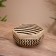 Vase with a lid is weaved, from bamboo 25x20x12 cm