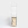 Rabberry with a basket for linen and crossbars, 2 tier, white color, 38x35x160 cm