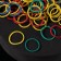 Hair silicone gum, set, d = 1.5 cm, 50 pcs, multi -colored