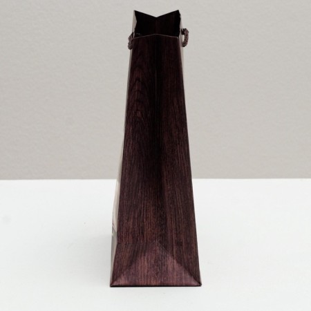 Gift laminated vertical package, packaging, “Congratulations on February 23”, S 12 x 15 x 5.5 cm