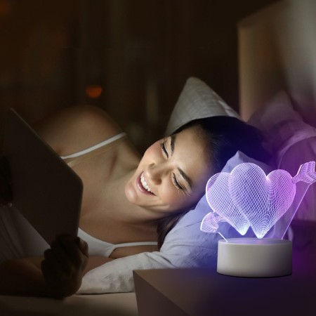 Heart lamp Led RGB from a network 9.5x18x15 cm Risalux-8