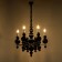Siena chandelier 6he14 40W black and gold 60x60x117 cm