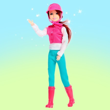 Set of game horse with a hinge doll, with accessories-8