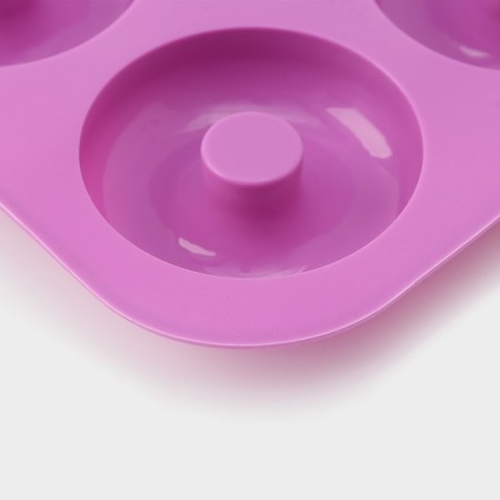 The baking uniform “Sweets. Polor”, silicone, 33 × 25 × 2 cm, 12 cells, d = 6.8 cm, color mix-4