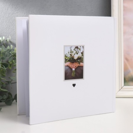 Photo album for 200 photos 10x15 cm, boom. Sheets, books. Binding "Bright Wedding" Augustus-1