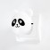 Panda nightlight with a light sensor, 4_LED x 1 W, 9 cm (220V) White Risalux
