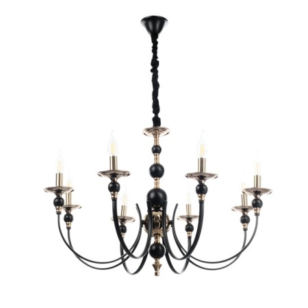 Venice chandelier 8he14 40w Black-gold 87x87x97 cm