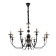 Venice chandelier 8he14 40w Black-gold 87x87x97 cm