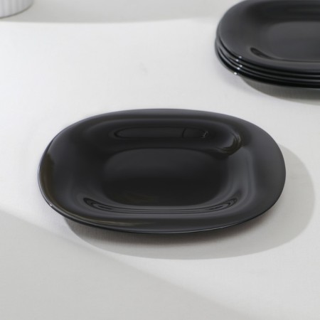 Service table Luminarc Carine White & Black, glass ceramics, 30 objects, white and black color-3