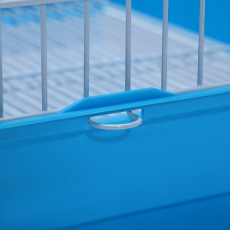 BD-3/1O bird cage, opening roof, 47.5 x 37 x 70 cm, blue-10