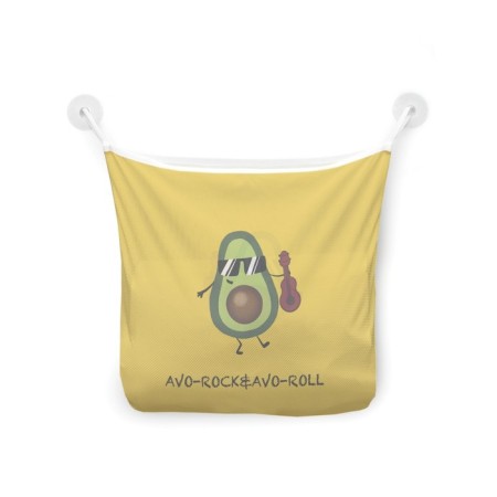 Organizer in a bathtub on suction cups "Cool Avocado", for storing toys and trifles, size 33x39 cm-2