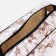 Cosmetic bag on a zipper, with a grid, beige color