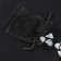 Runes for fortune telling "Scandinavian", 25pcs, black marble