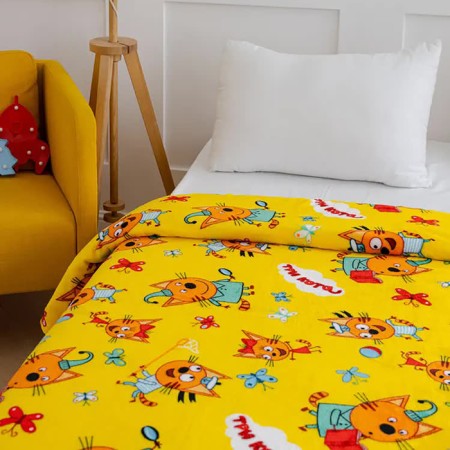 Pedid Pavlinka three cats game 150x200cm, yellow, Aerosoft 190g/m, PE100%-1