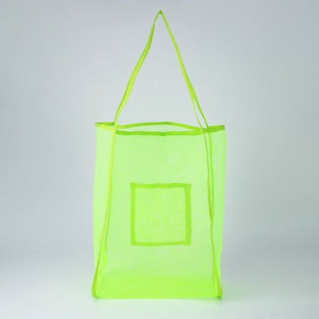 Bag Schoper beach, grid, 41x32x26 cm, green color-1