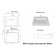 Sink My Space Breez 50 5032600, above the washing machine, with brackets, siphon, white