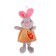Soft toy "Bunny in a dress", on a priosk, color mix