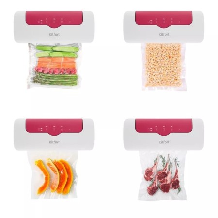 Vacuumor KitFort KT-1536-1, 120 W, l/min, white-red-4