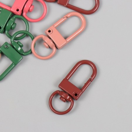 Carabiner Metal with a ring "Loop" mix 3.1x1.2 cm-2