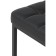 Har loth metal stool/eco -leather, black/black 35x35x65 cm