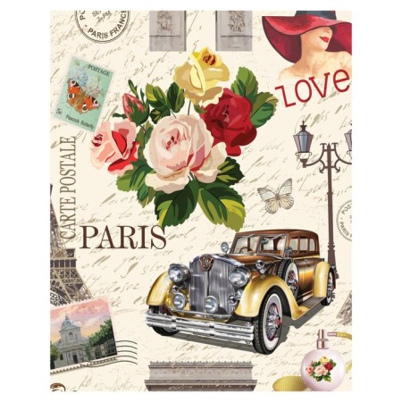Pillow Roller "Love Paris, decorative, size 16x45 cm-1
