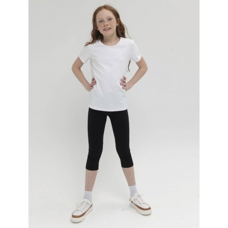 Pants for girls, height 116 cm, black color-3