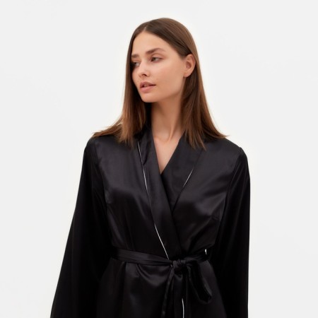 Women's robe minku: Light Touch Black color, river 42-3