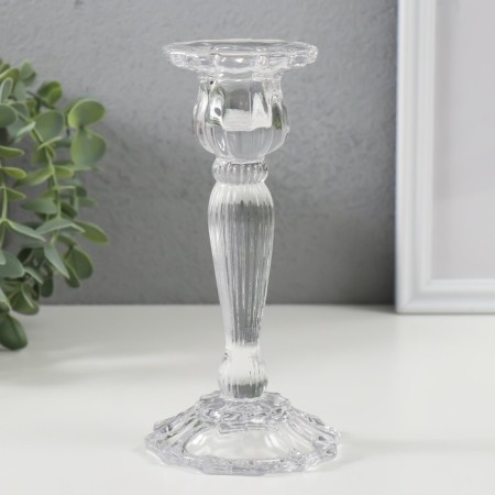 Glass of Glass for 1 CAROLIN candle Transparent 8.5x8.5x18 cm