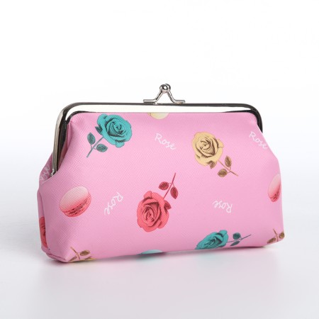 Cosmetic bag on the farmar, pink color