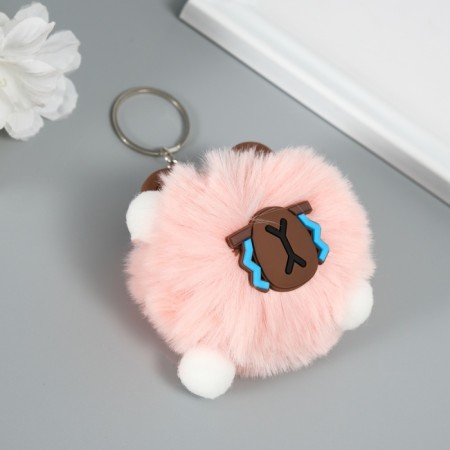 Fluffy on the Ring "Capybara Mr. Sadness" pink 10x8x8 cm-2