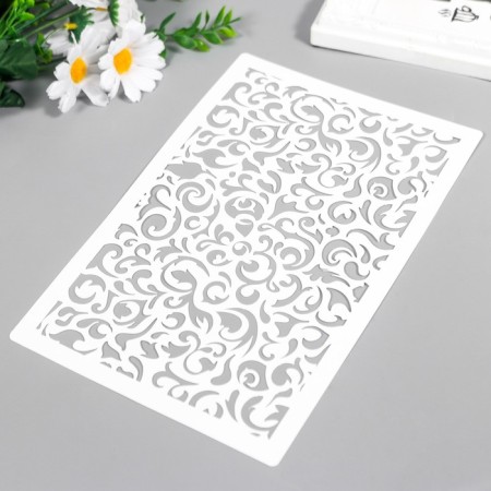 Plastic stencil "monogram" 24x16 cm-1
