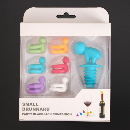 A set of nozzles for glasses "Guys", complete with a cork-8