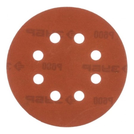 Circle of abrasive grinding bison 35562-125-600, perforated, P600, 125 mm, 5 pcs.