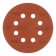 Circle of abrasive grinding bison 35562-125-600, perforated, P600, 125 mm, 5 pcs.