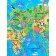 Figure puzzle "Animals of our planet", in a wooden box, 50 details