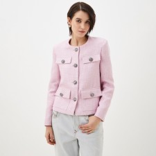 Women's tweed jacket mist r.48, pink