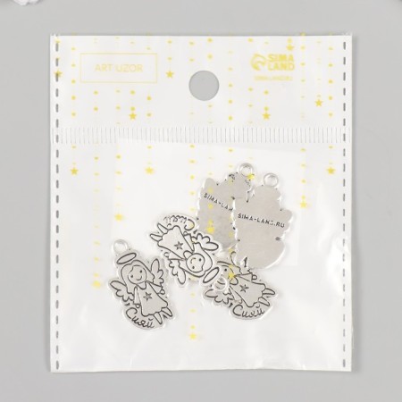 Decor Metal for creativity "Angel - Shine" 1.6x2.5 cm-3