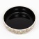 Ceramic bowl "graphic dogs" 300ml, 12 x 3.5 cm, beige-black