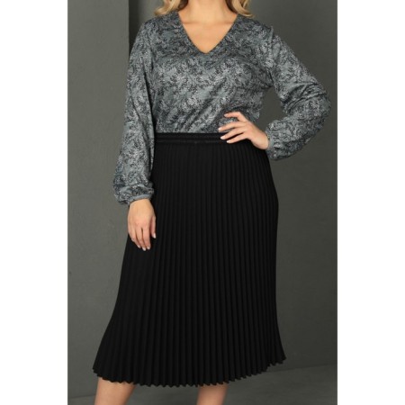 Women's dress, size 62, gray color-6